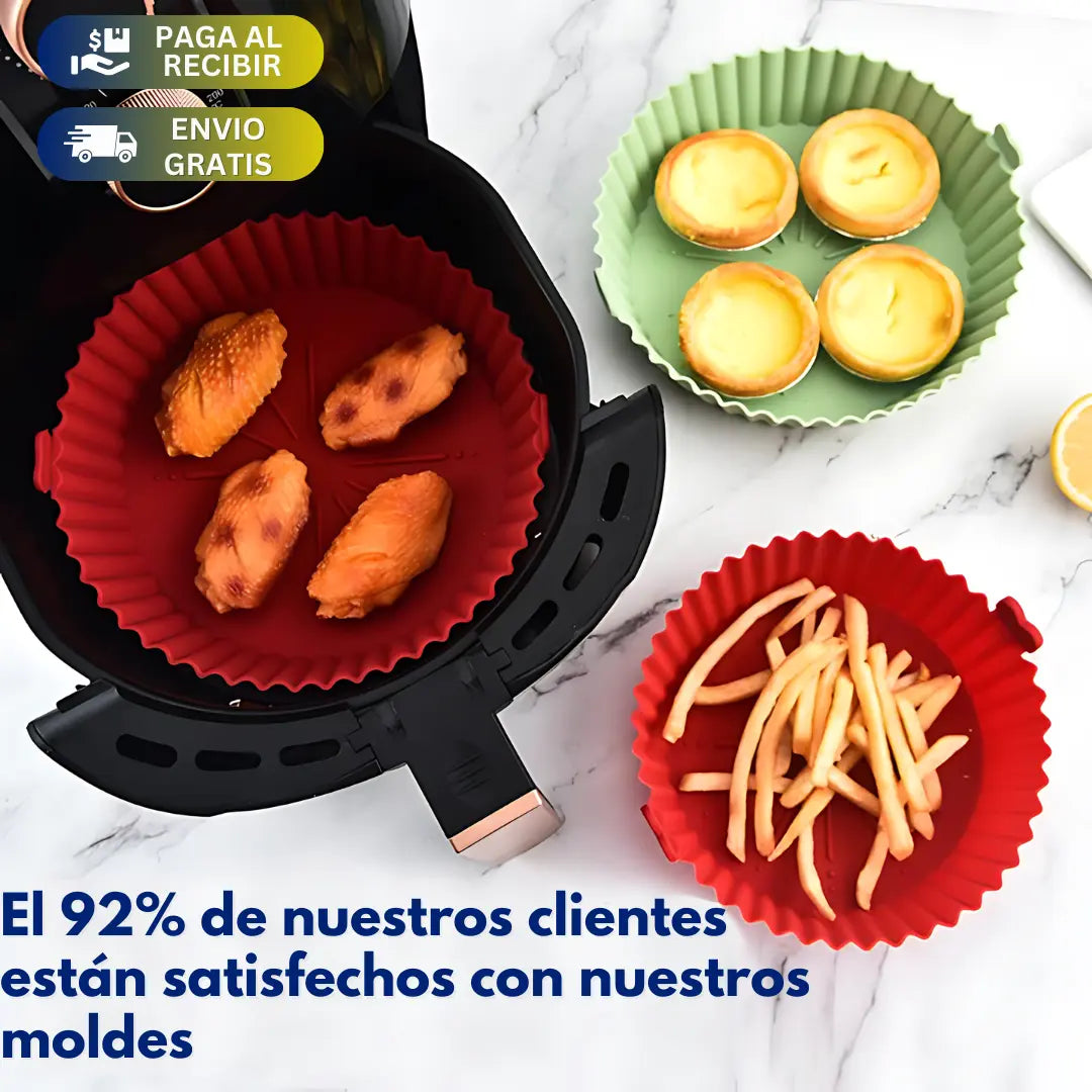 Pack de 6 Moldes Para Air Fryer 50% OFF
