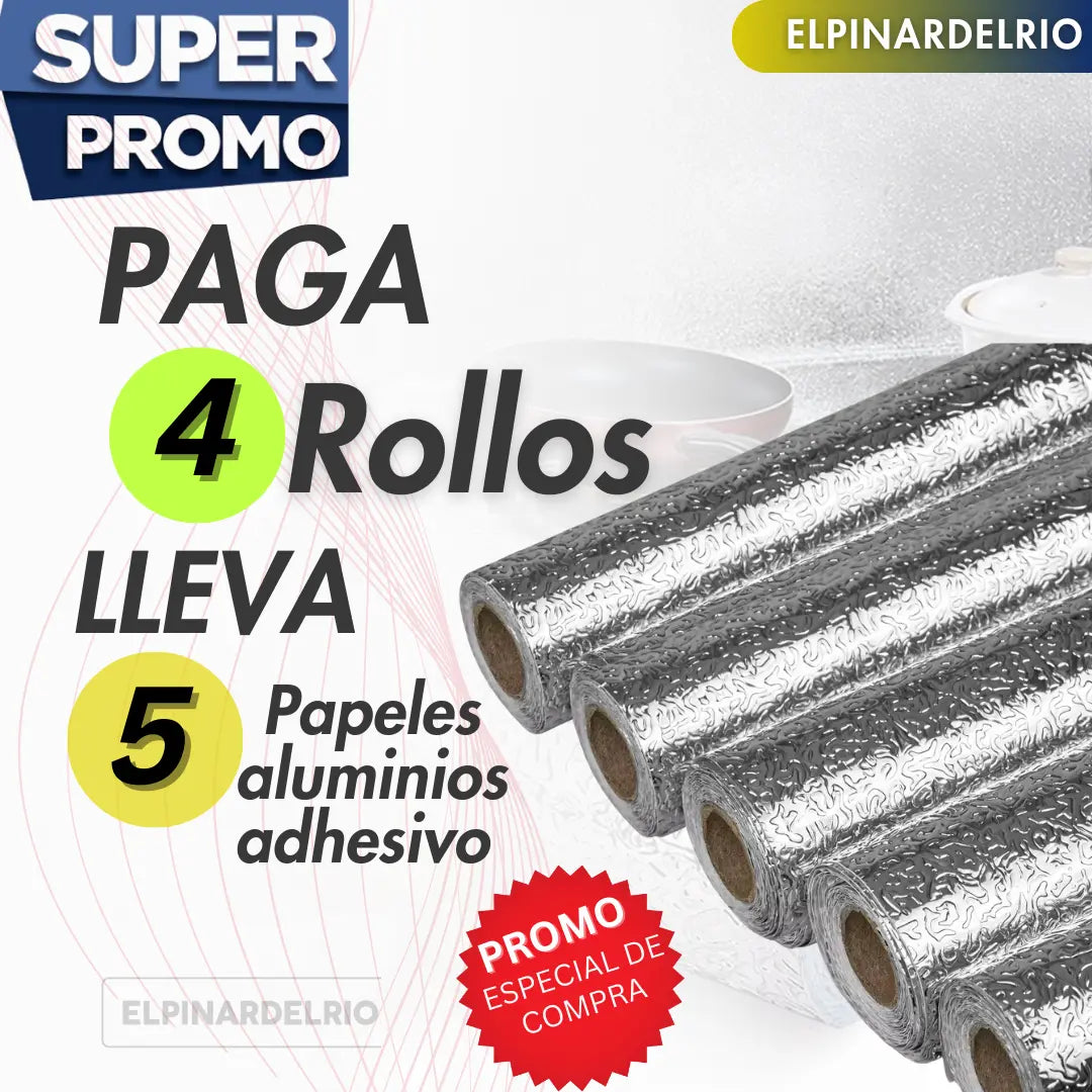 Papeles aluminios adhesivo multiusos