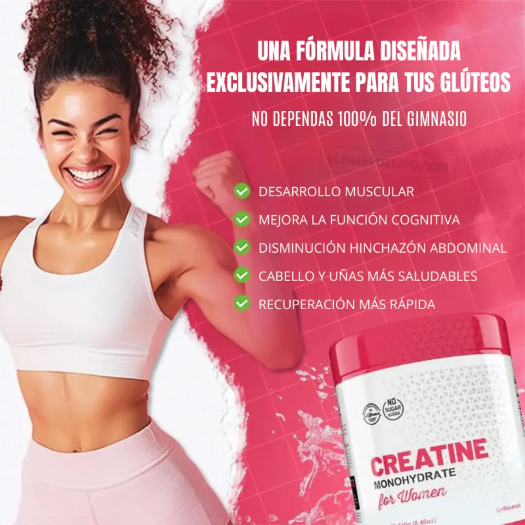 Creatina Monohidratada Power Women™ + Guía Exclusiva para Definir Abdominales