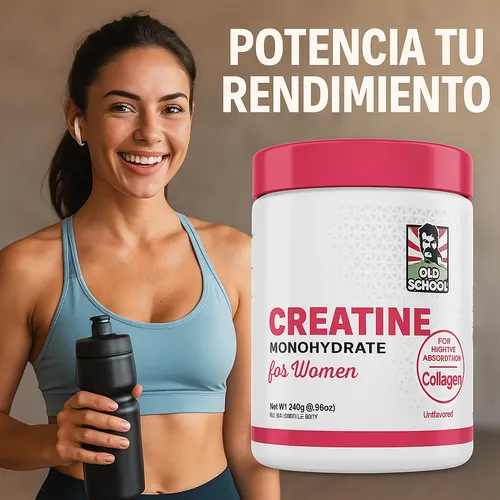 Creatina Monohidratada Power Women™  + Guía Exclusiva para Definir Abdominales