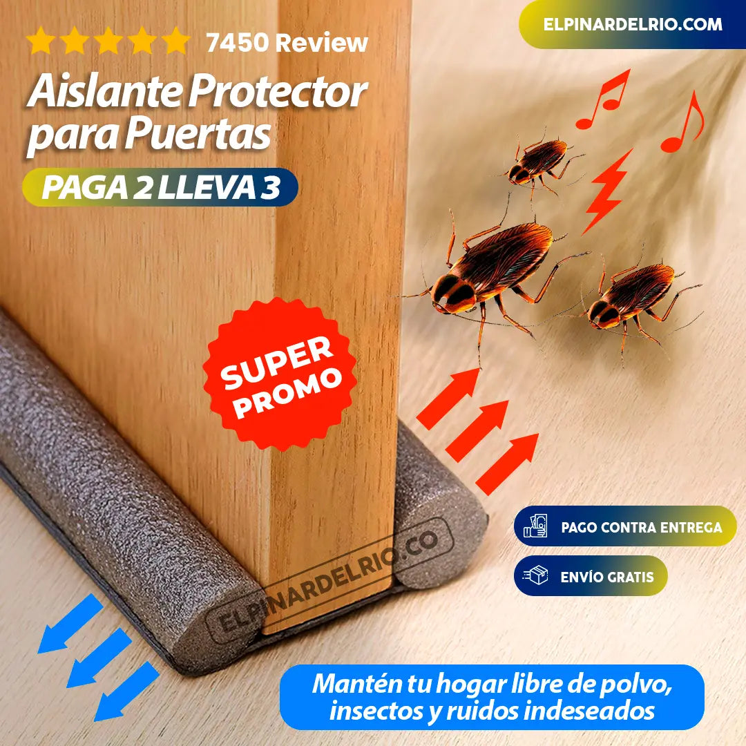 SUPER PROMO PAGA 2 LLEVA 3 PROTECTORES AISLANTE PARA PUERTAS