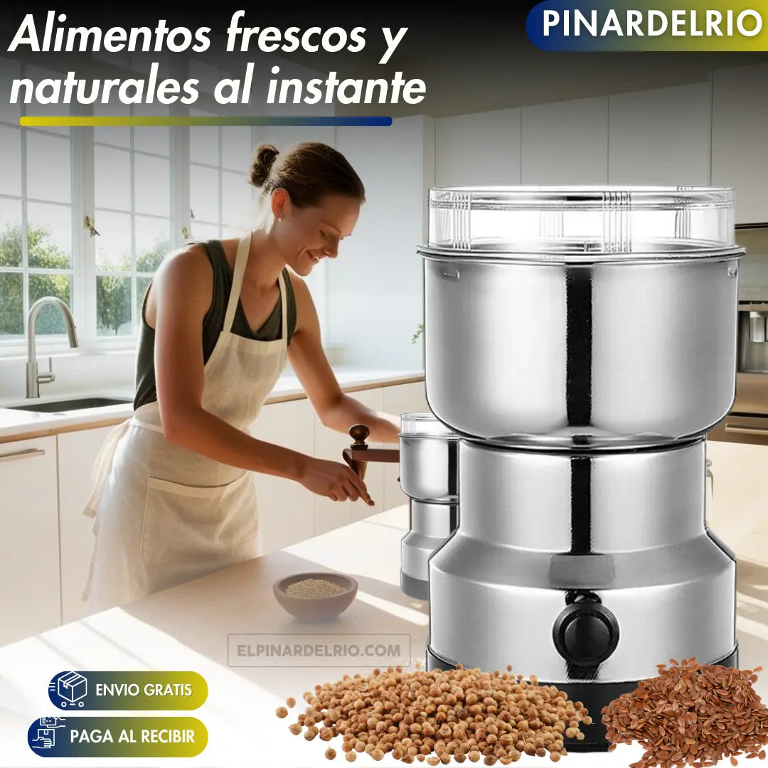 Molino Eléctrico Portátil GrindPro