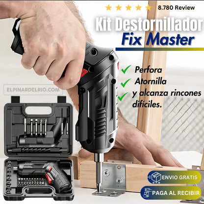 KIT Destornillador Recargable Fix Master
