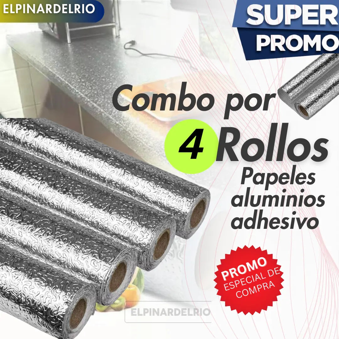 Papeles aluminios adhesivo multiusos