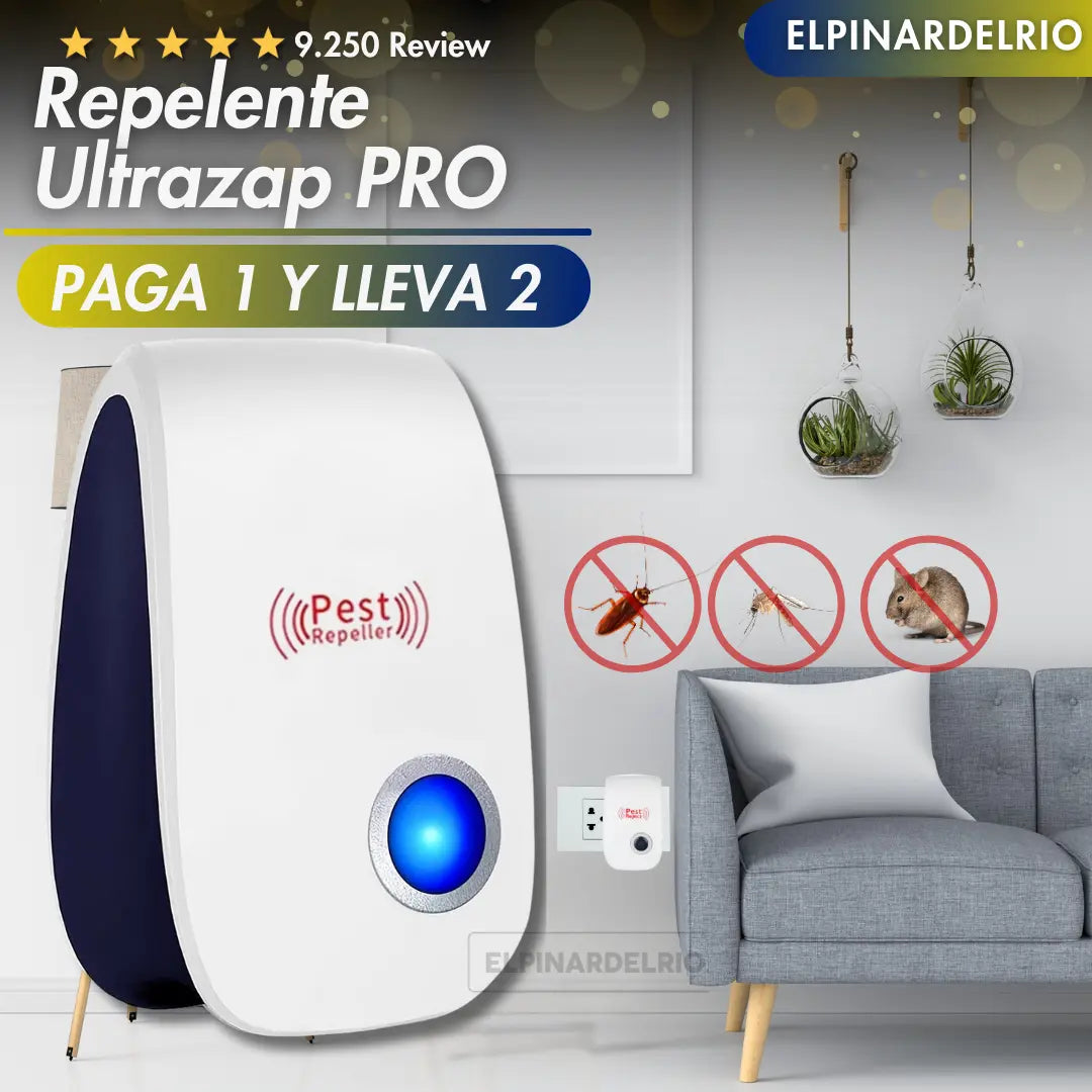 PAGA 1 Y LLEVA 2 Repelente Ultrazap PRO