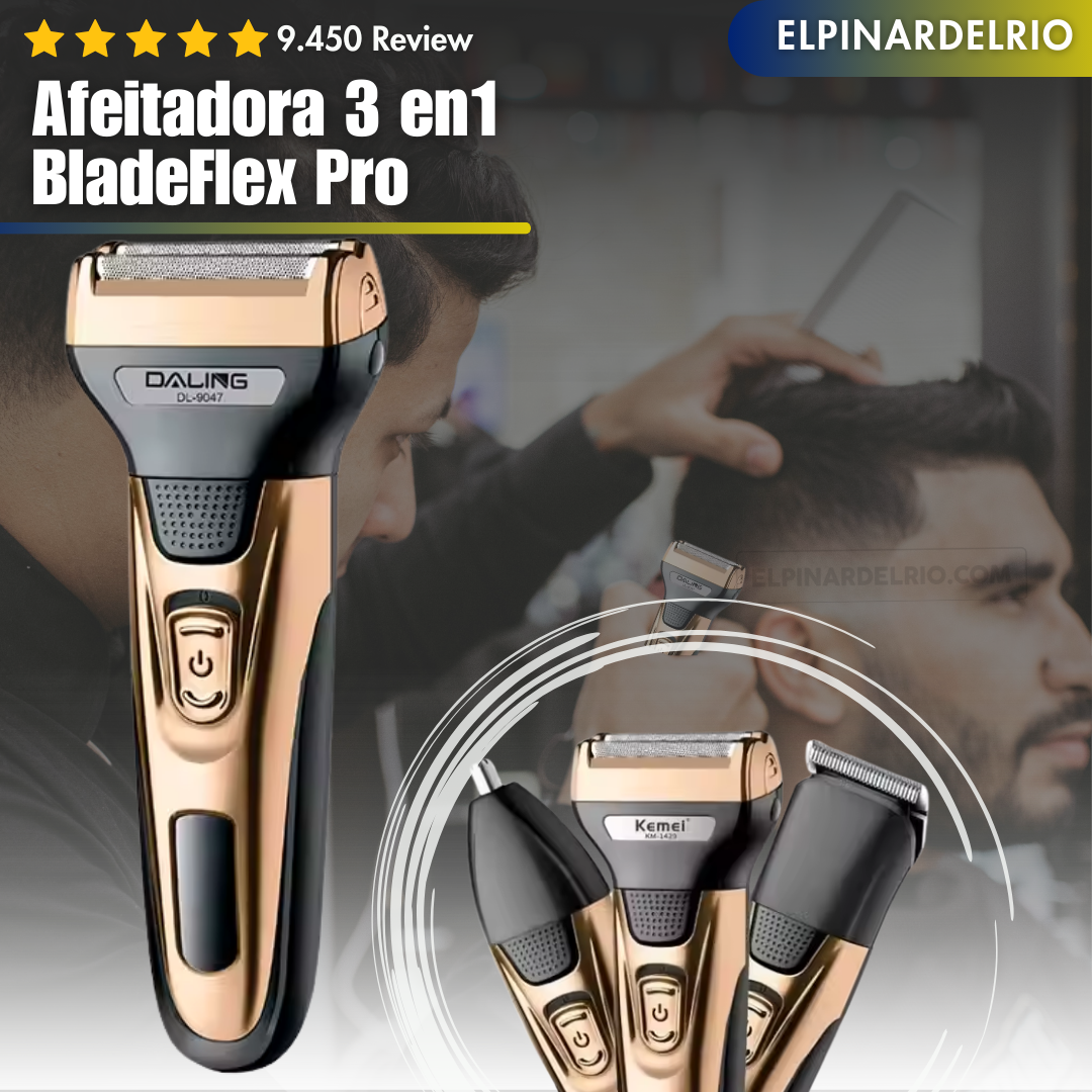 Afeitadora 3 en1 BladeFlex Pro