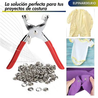 Remachadora Para Ropa ClickBotón Pro
