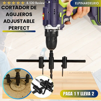 Oferta paga 1 lleva 2 Cortador de agujeros Adjustable Perfect