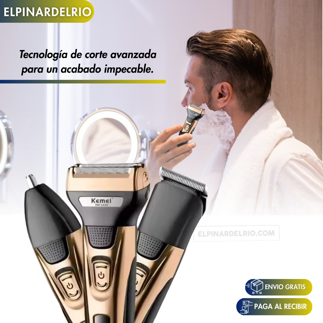 Afeitadora 3 en1 BladeFlex Pro