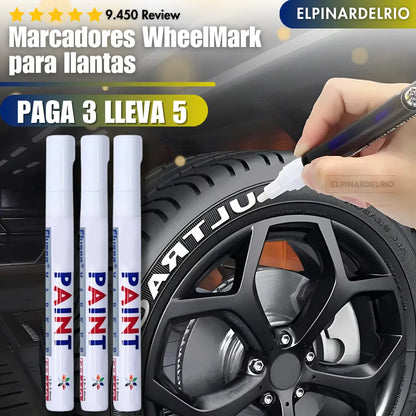 Marcadores WheelMark para llantas PAGA 3 LLEVA 5