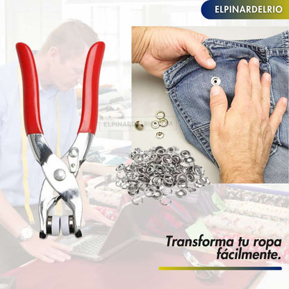 Remachadora Para Ropa ClickBotón Pro