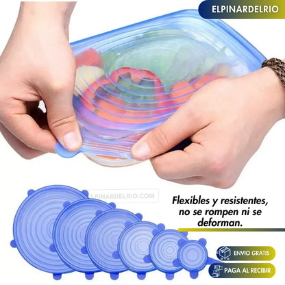 PACK DE 6 UNIDADES Tapas ajustables SealFlex