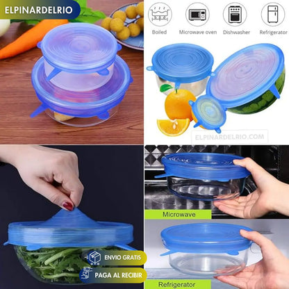 PACK DE 6 UNIDADES Tapas ajustables SealFlex