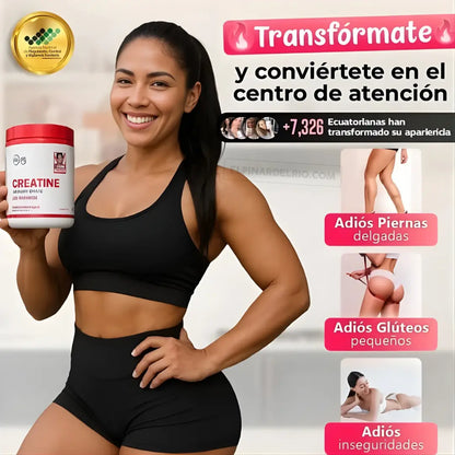 Creatina Monohidratada Power Women™  + Guía Exclusiva para Definir Abdominales