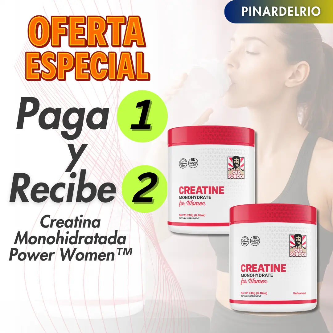 Creatina Monohidratada Power Women™  + Guía Exclusiva para Definir Abdominales