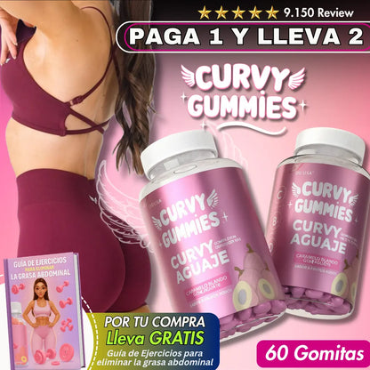 Gomitas FitGlow Curvy Gummies™ + Guía de Ejercicios para eliminar la grasa abdominal