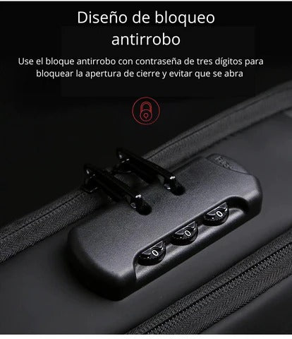 Bolso Impermeable antirobo con puerto para carga